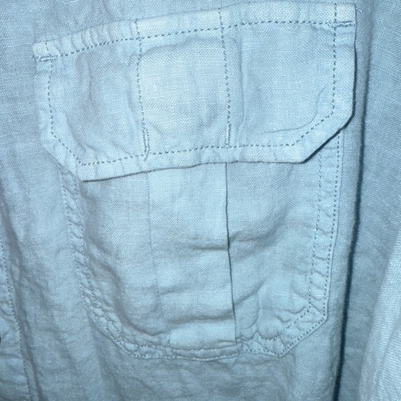 Lucky Brand 100% Irish Linen Long Sleeve Button Dow Shirt - XL - NWT - Picture 3 of 6